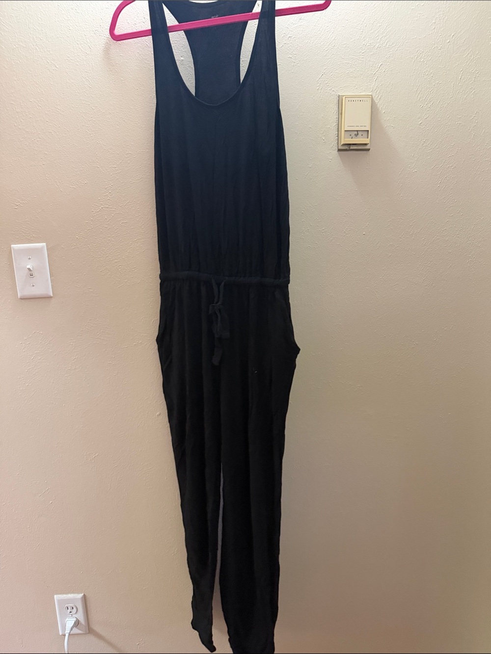 aerie Black Racerback Jumpsuit